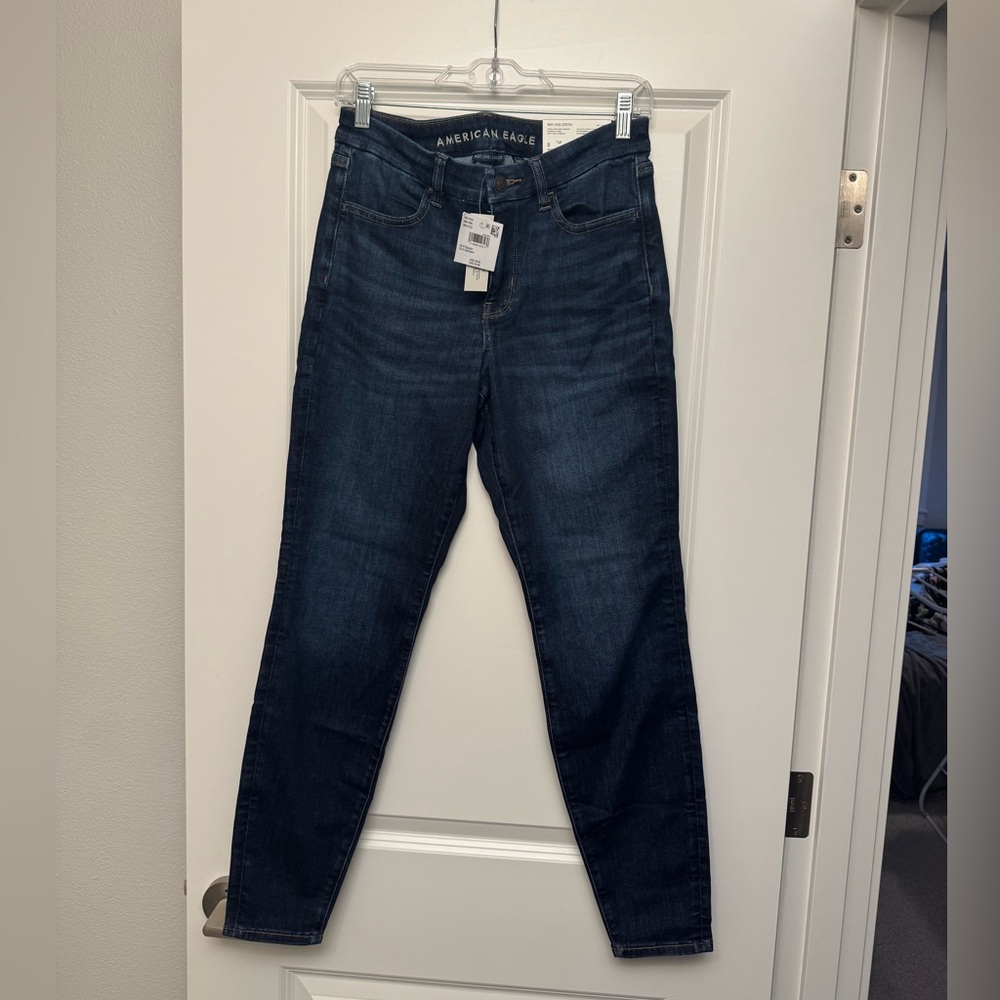 American Eagle Outfitters Women's Deep Blue Skinny Jeans